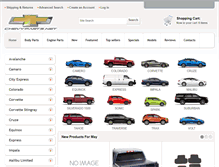 Tablet Screenshot of chevyparts.net